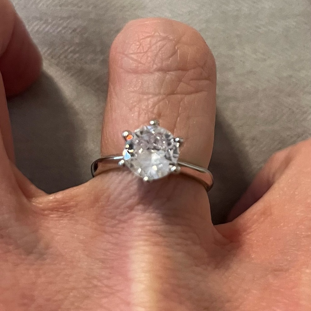 New CZ Sterling Silver wedding Ring